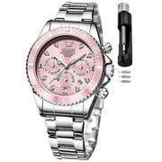 OLEVS Watches for Womens Luxury Dress Casual Analog Quartz Chronograph Stainless Steel Date Roman Numeral Waterproof Luminous ladies Watches Reloj Para Mujer