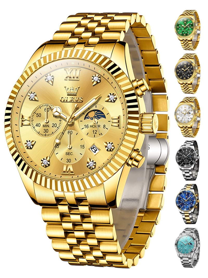 OLEVS Men Watch Quartz Waterproof Luminous Stainless Steel  display picture 1