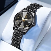 OLEVS Watches for Women with Date Luxury Female Waterproof Women Wrist Watch Analog Dress Stainless Steel Ladies Watch Luminous Calendar Reloj para Mujer