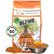 OLEWO Dehydrated Carrots Digestive Dog Food Toppers and Dog Vitamins, 1 lb