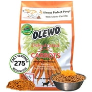 OLEWO Dehydrated Carrots Digestive Dog Food Toppers and Dog Vitamins, 5.5 lb