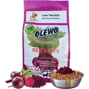 OLEWO Dehydrated Red Beets Skin & Coat Dog Food Toppers, Dog Vitamins, 1 lb