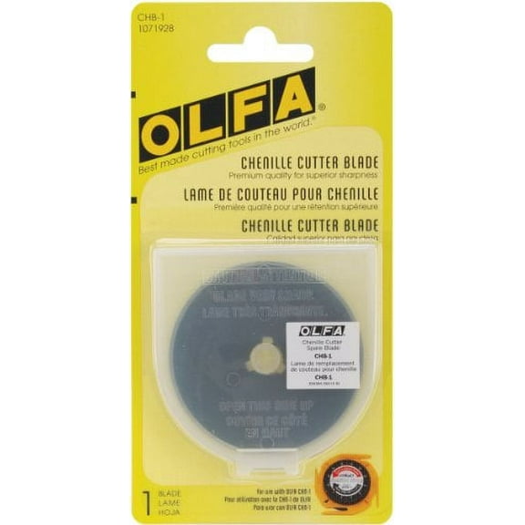 OLFA 1071928 CHB-1 Chenille Cutter UltraSharp Black Blade, 1-Pack