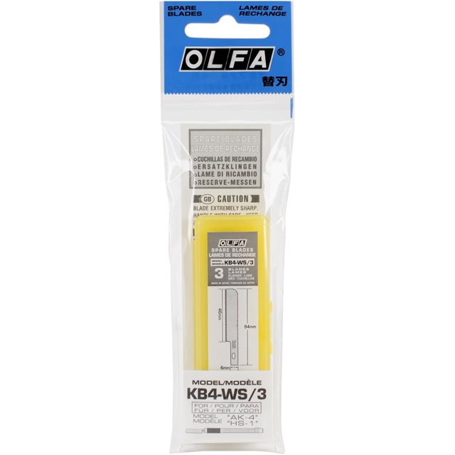 OLFA 6mm Wide Saw Art Blade Set, 3 Blades (KB4WS/3) Precision Hobby