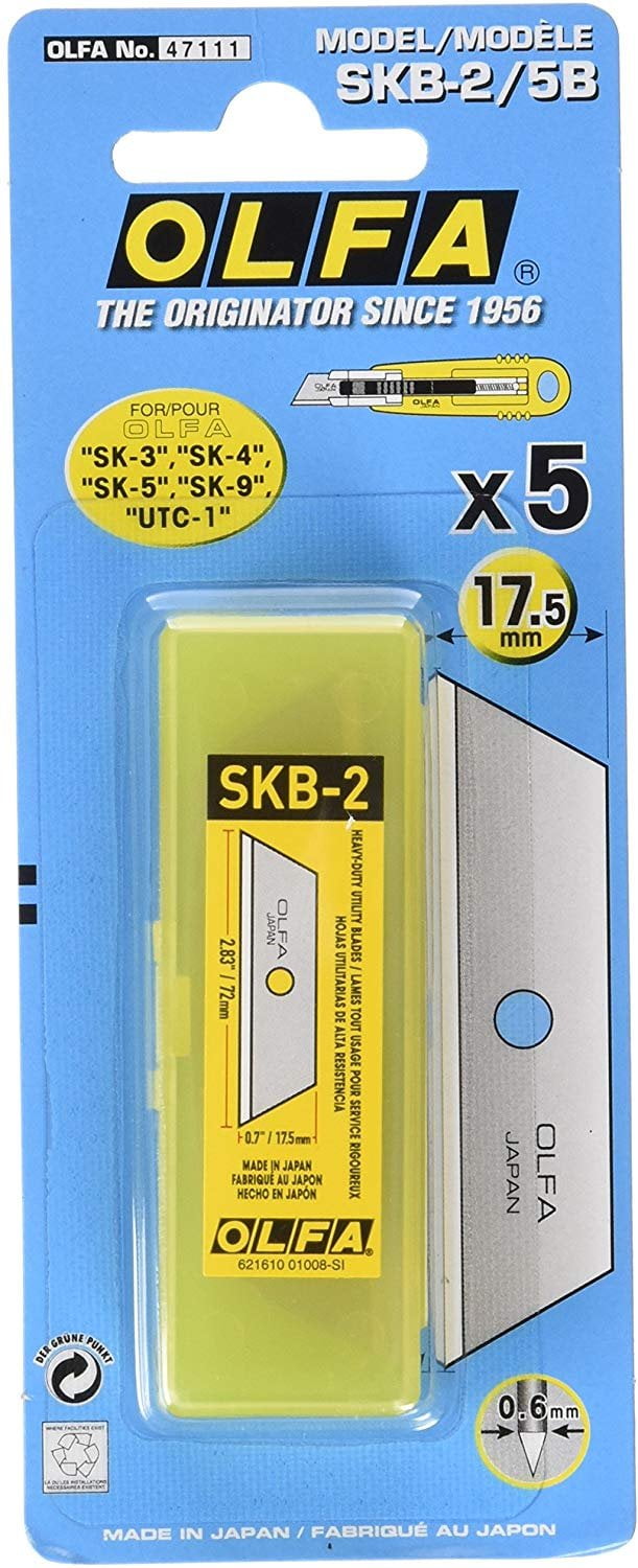 Olfa Ersatzklingen SKB-2/5B 17,5 mm 5 Stück Olfa Ersatzklingen SKB-2/5B 17,5 mm 5 Stück