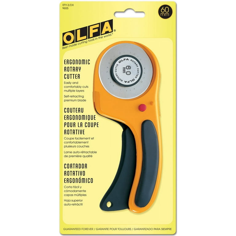 Olfa Rotary Cutter- 60mm  Cutting Mats, Cutters & Blades Fabric Online