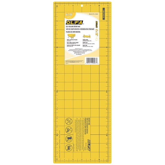 Olfa Yellow Rotary Mat 6in x 18in