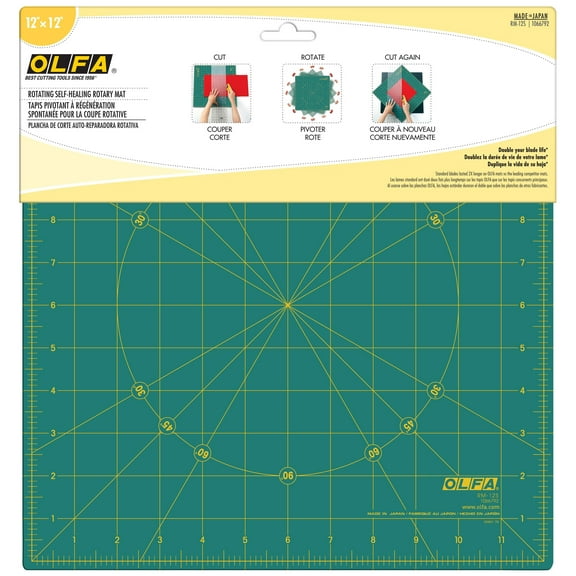 Olfa Rotating Cutting Mat - 12" x 12"