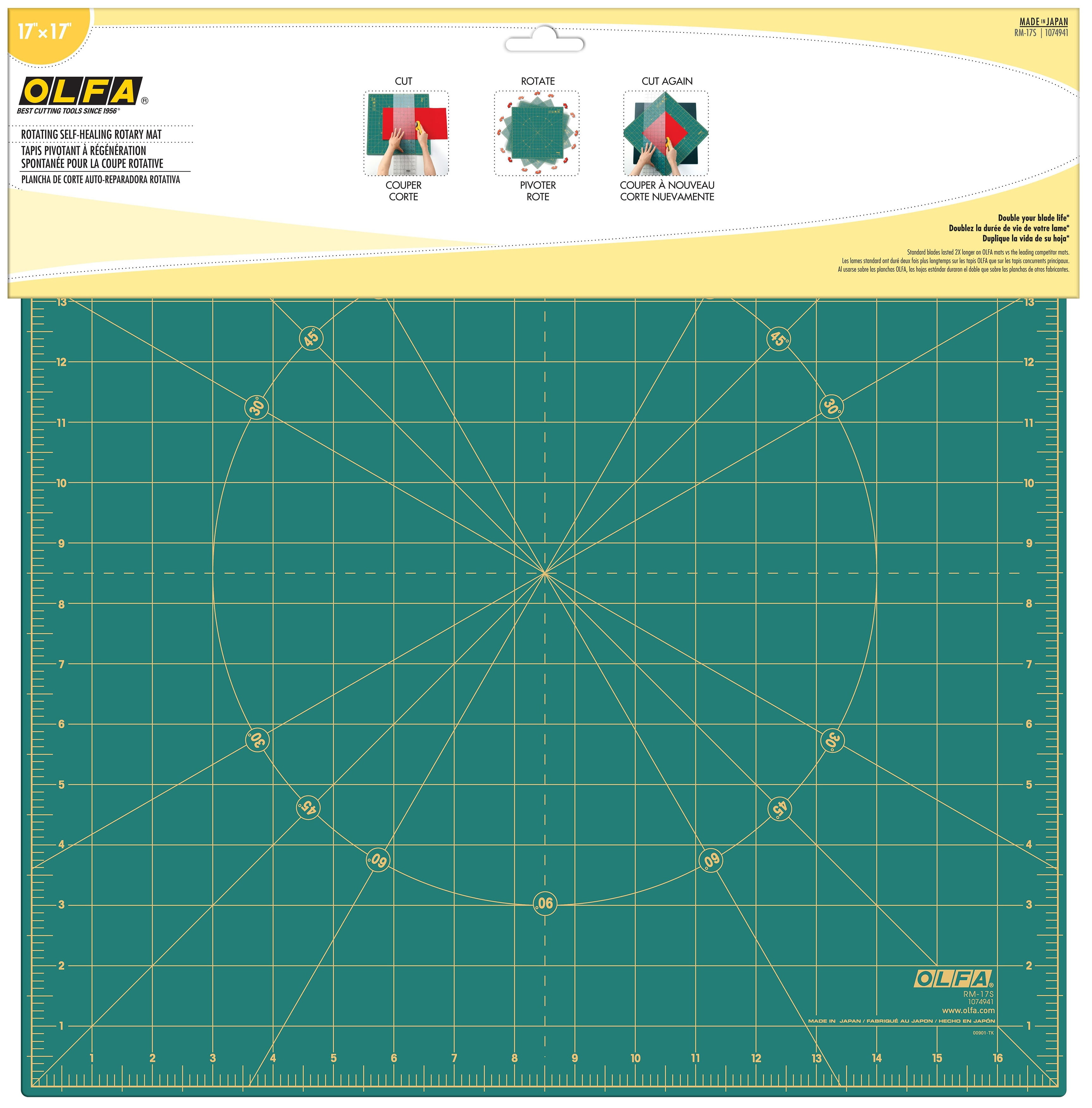 OLFA Spinning Rotary Mat 17"X17"-