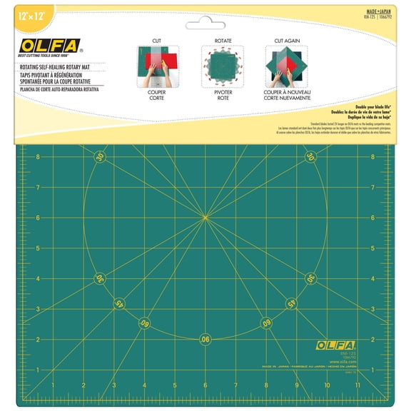 OLFA Spinning Rotary Mat 12"X12"-