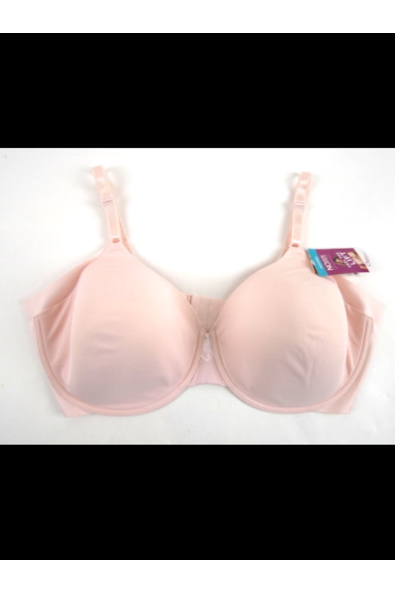 Intimates Pink Elastic Free Sides Contour Molded Cups Bra 42C