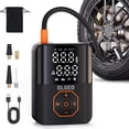 thumbnail image 1 of OLGEO Tire Inflator Portable Air Compressor, 160PSI Tire Pump with Digital Pressure Gauge, LED Light and Auto Shut-off, Cordless Tire Inflator for Car Motor Bike Ball, 1 of 8