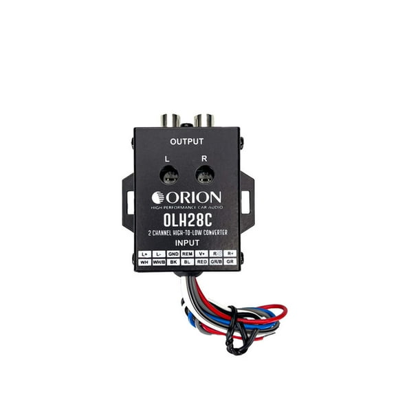 Orion OLH28C 2-Channel High to Low Converter w/ Built-In 12V Remote Level
