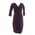 thumbnail image 1 of OLIAN Maternity Women's Criss Cross Tie 3/4 Sleeve Dress, 1 of 2