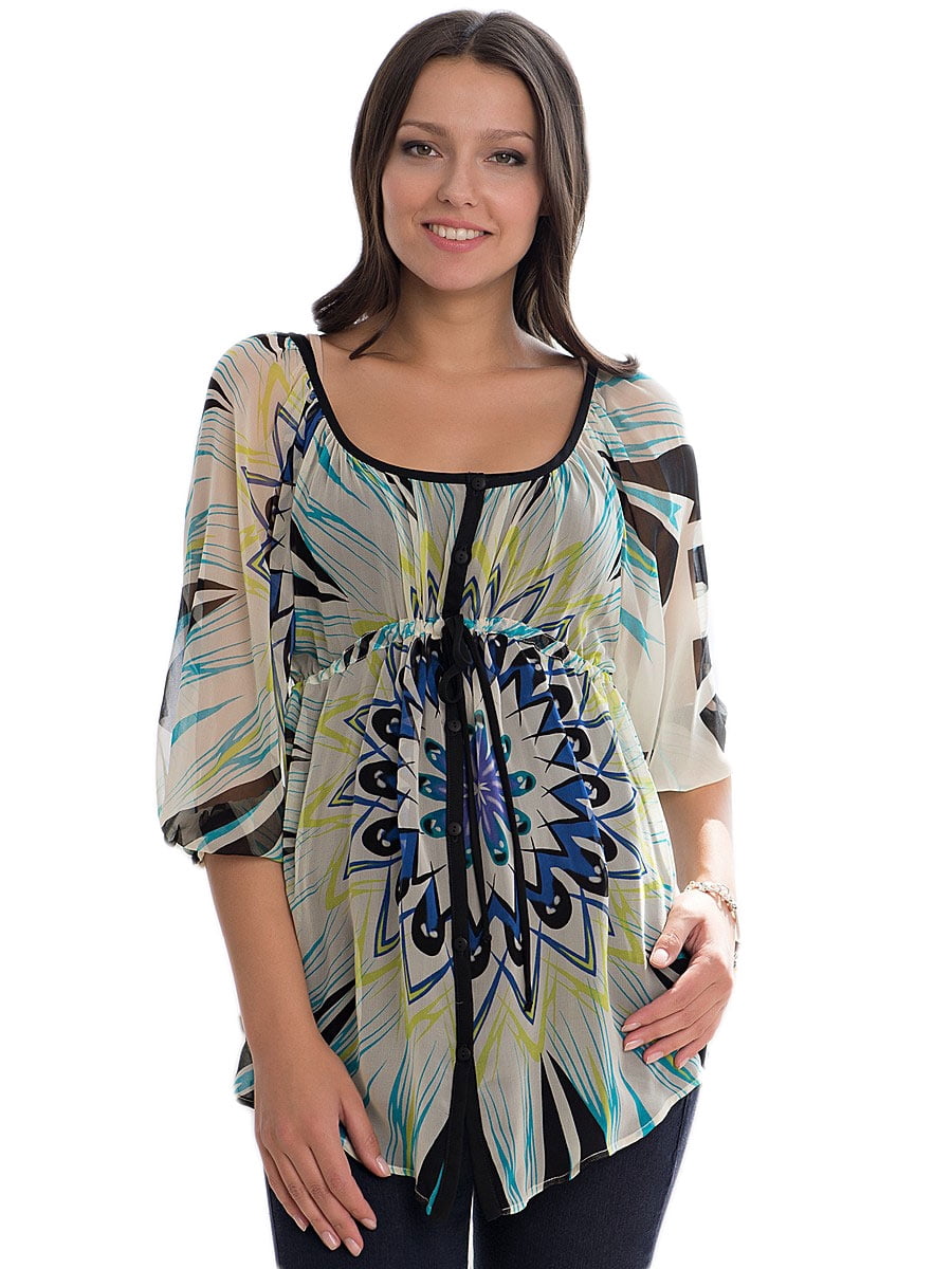silk peasant top