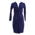thumbnail image 1 of OLIAN Maternity Women's Knot Front 3/4 Sleeve Dress, 1 of 1
