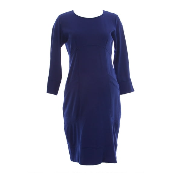 OLIAN Maternity Women's Lined Bodice 3/4 Sleeve Pullover Dress