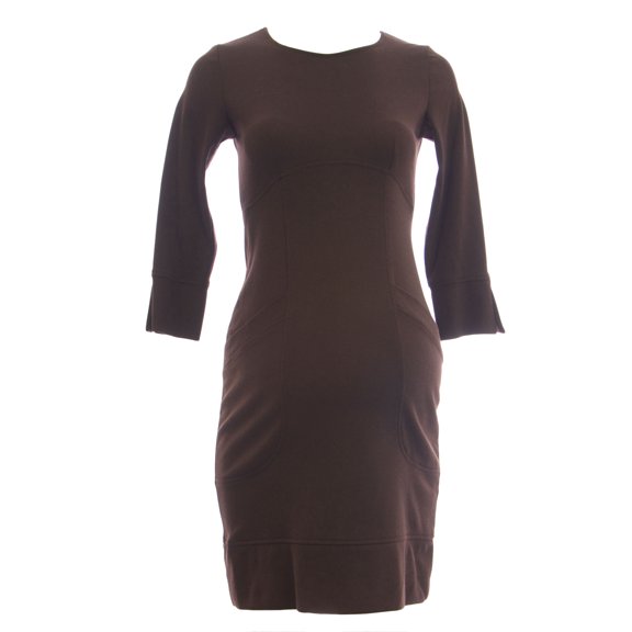 OLIAN Maternity Women's Lined Bodice 3/4 Sleeve Pullover Dress