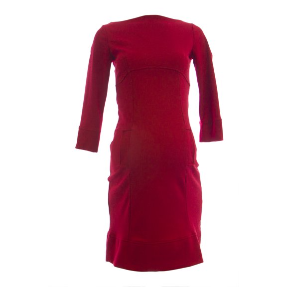 OLIAN Maternity Women's Lined Bodice Boat Neck Sheath Dress