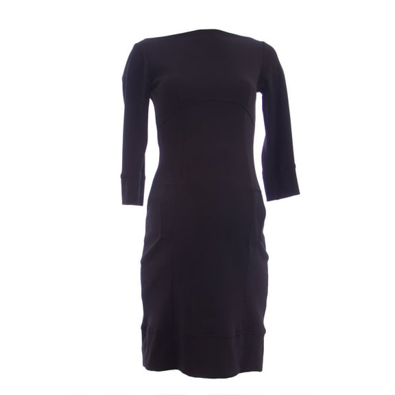 OLIAN Maternity Women's Lined Bodice Boat Neck Sheath Dress