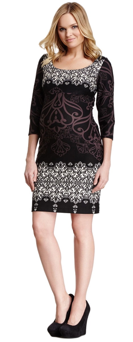 OLIAN Maternity Women's Floral Allover Print 3/4 Sleeve Dress Sz Large  Multi - Walmart Business Supplies
