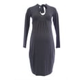 thumbnail image 1 of OLIAN Maternity Women's Tie Neck Empire Waist Dress, 1 of 1
