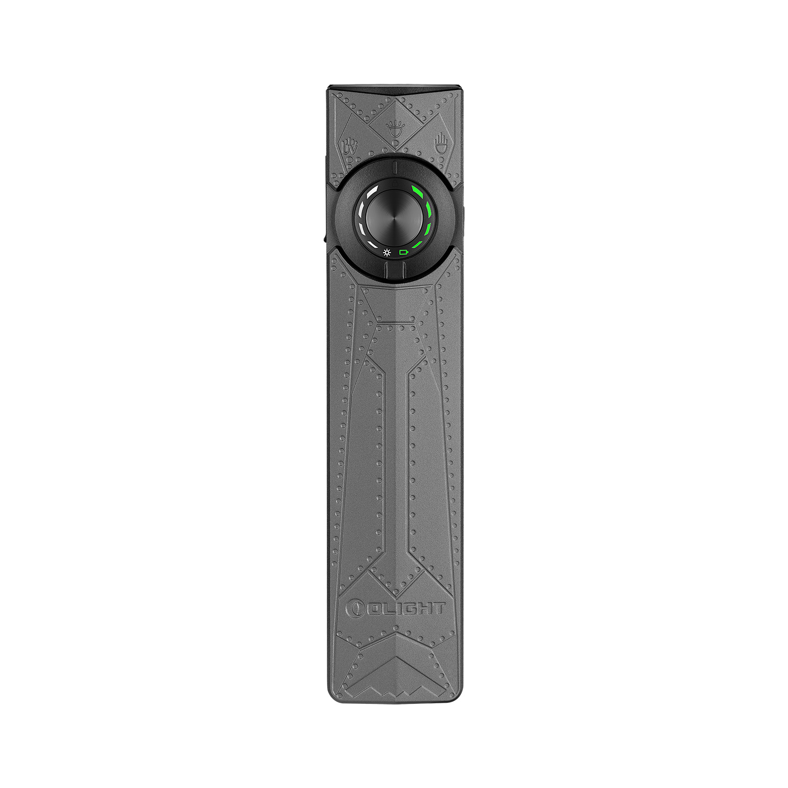 OLIGHT ArkPro EDC Flat Flashlight Rechargeable with Green Beam, UV and White LED,1500 Lumens USB-C Pocket Camping Flashlight, Spotlight Floodlight for Outdoor Emergency Working (Phantom Squadron CW)