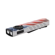 OLIGHT ArkPro EDC Flat Flashlight Rechargeable with Green Beam, UV and White LED,1500 Lumens USB-C Pocket Camping Flashlight, Spotlight Floodlight for Outdoor Emergency Working Stars & Stripes