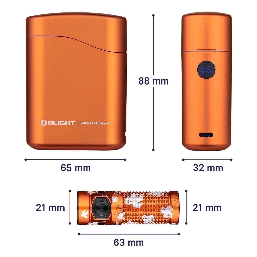 olight baton4 premium edition edc flashlights 1300 Lumens, Type-C Charging Box Bundle with I3T 2 EOS Compact Bright Handheld Flash Lights, Dual-Output Tail Switch, AAA Battery for Camping, Hiking : Tools The charging case supplies the lamp with light for a long time and also functions as a power bank thanks to the USB Type OLIGHT Baton4 Rechargeable EDC Flashlight