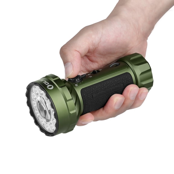 OLIGHT Marauder Mini 2 Bright Flashlight 10,000 Lumen, 750 M Beam Distance, Rechargeable Light w/Dual Charging & 5 Lighting Modes for Outdoor, Camping, Emergencies (OD Green)