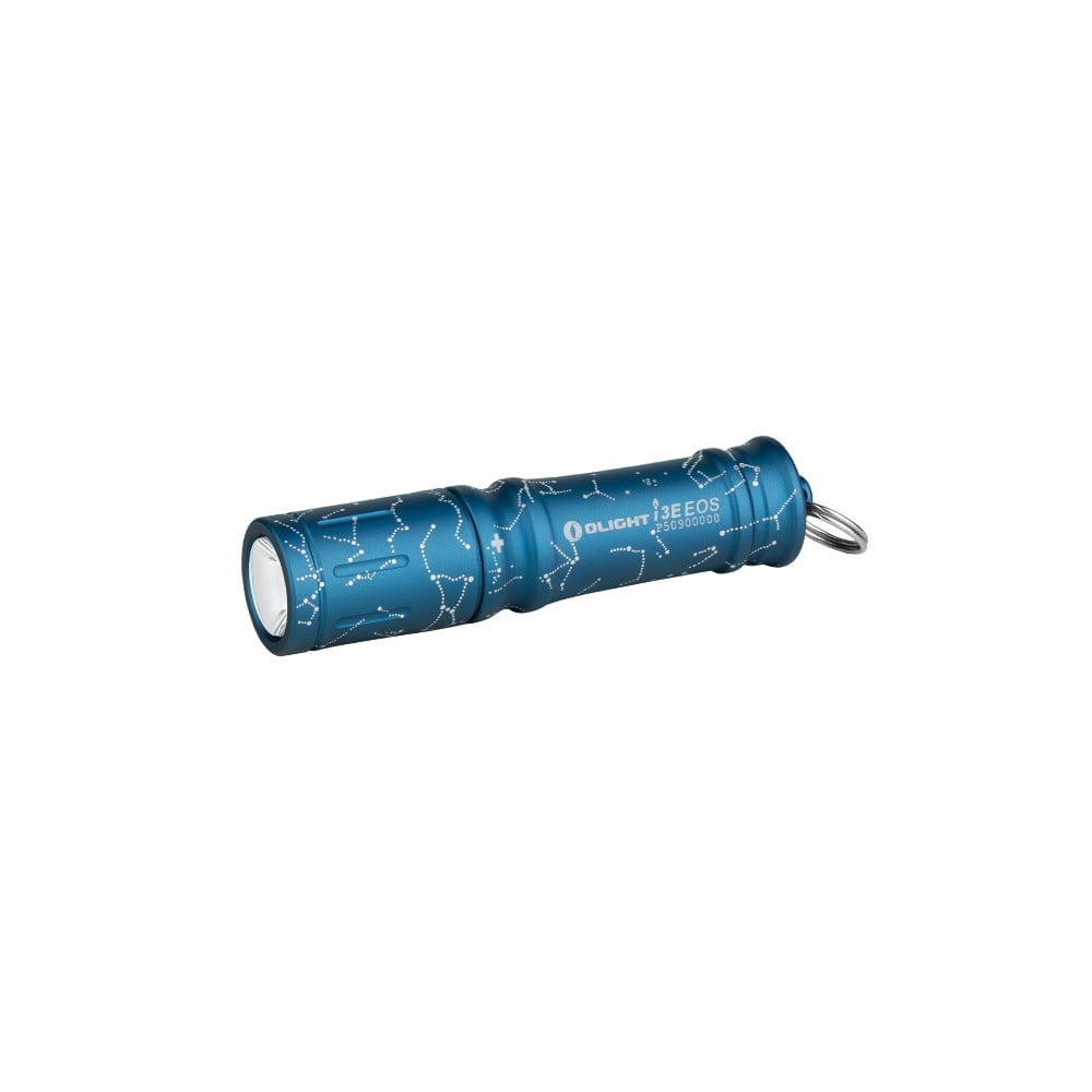 olight 90 lumens i3e eos pmma tir lens aaa flashlight Compact Keychain EDC Light (Blue Porcelain) Its IPX8 waterproof rating ensures reliable performance in rain or submersion OLIGHT 90 Lumens I3E EOS