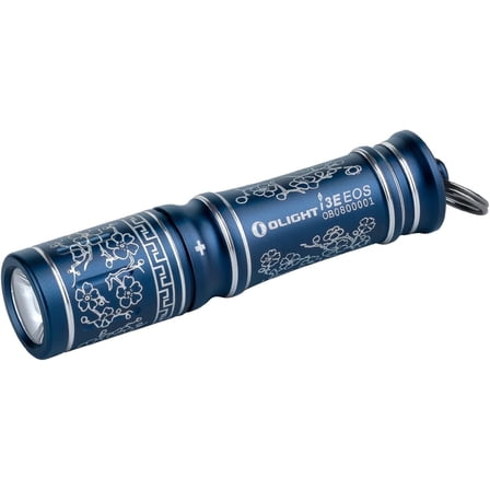 Olight i3E EOS Compact LED Keychain Flashlight, 90 Lumens, Blue Porcelain