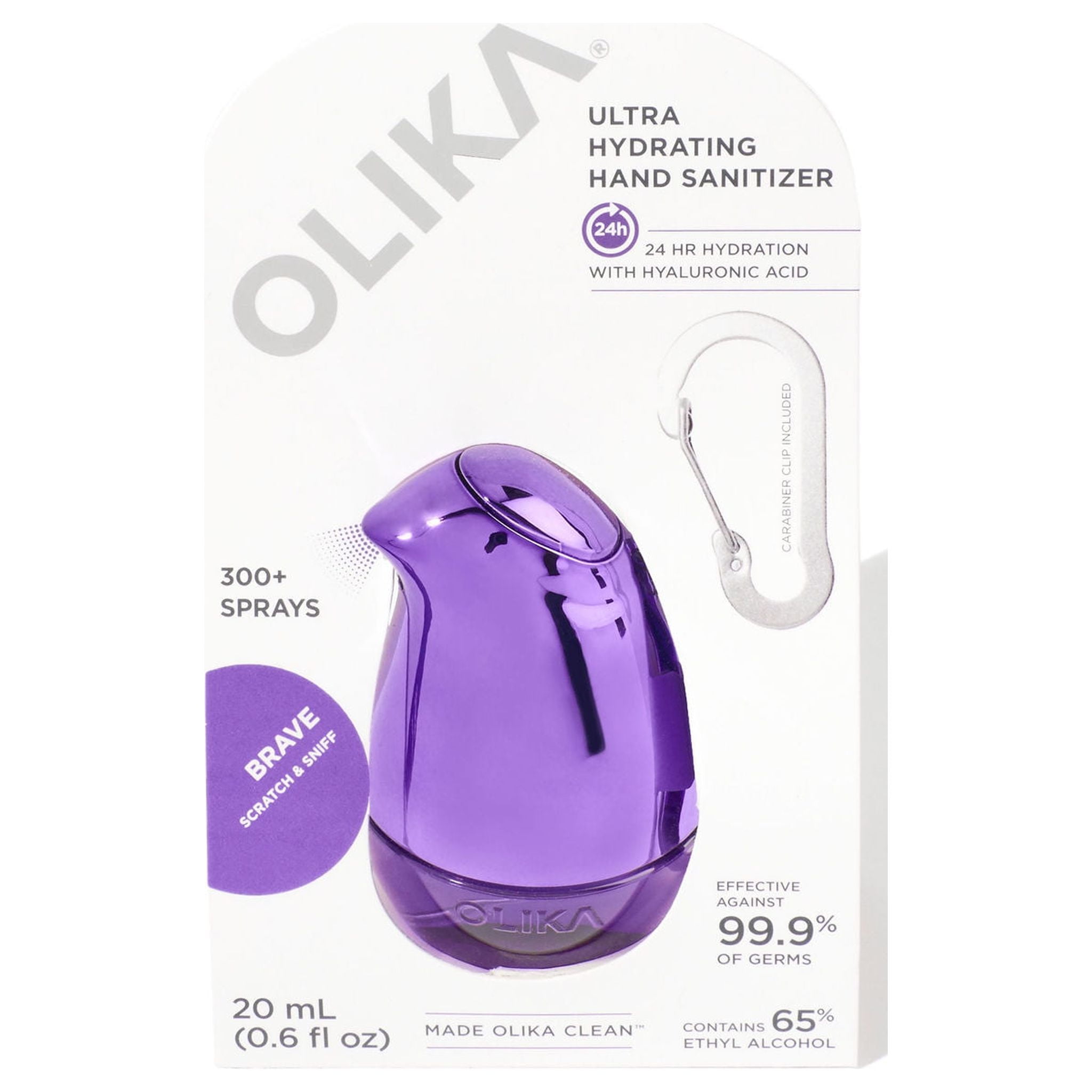OLIKA Ultra Hydrating Hand Sanitizer ClipOn Brave
