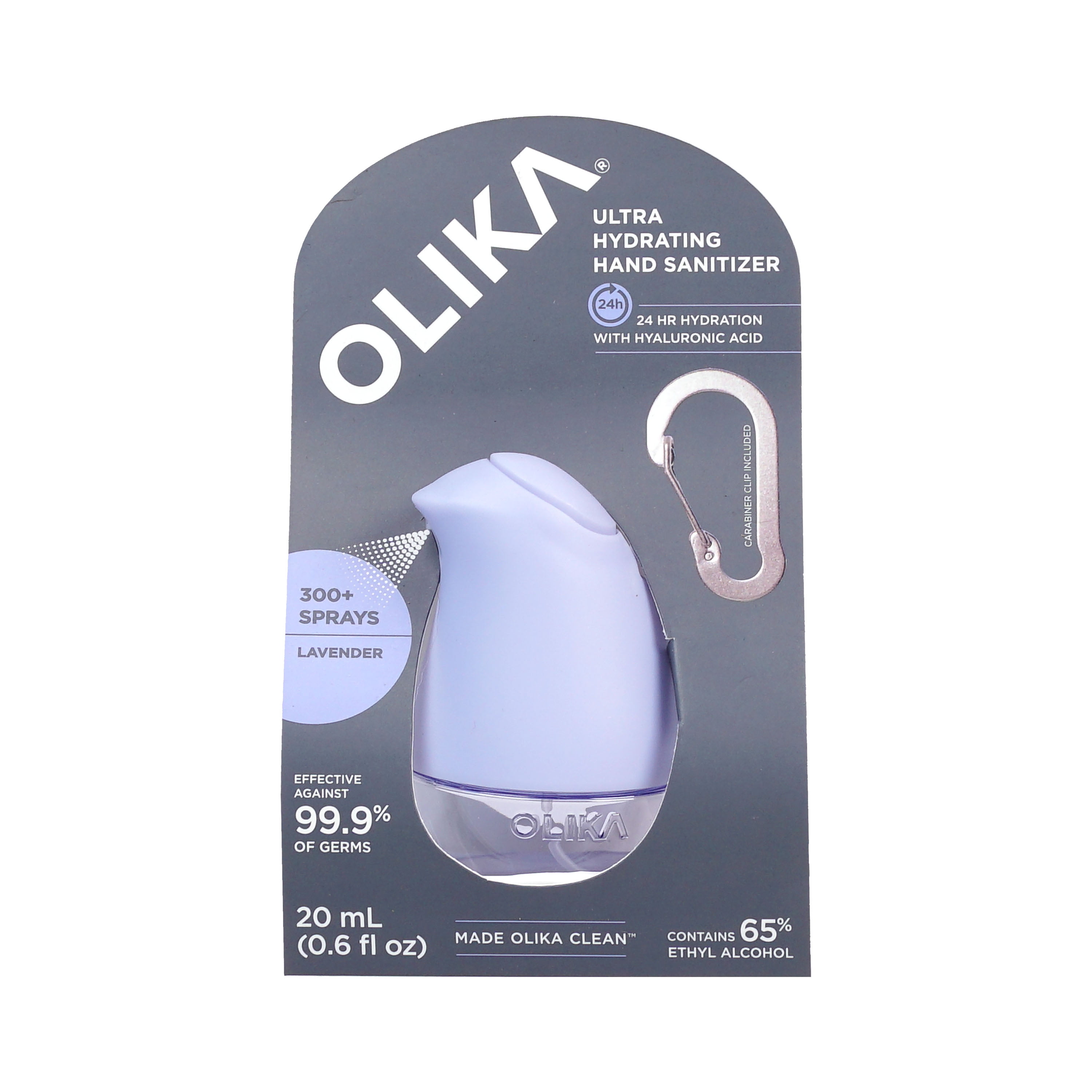 OLIKA Ultra Hydrating Hand Sanitizer Clip On Lavender