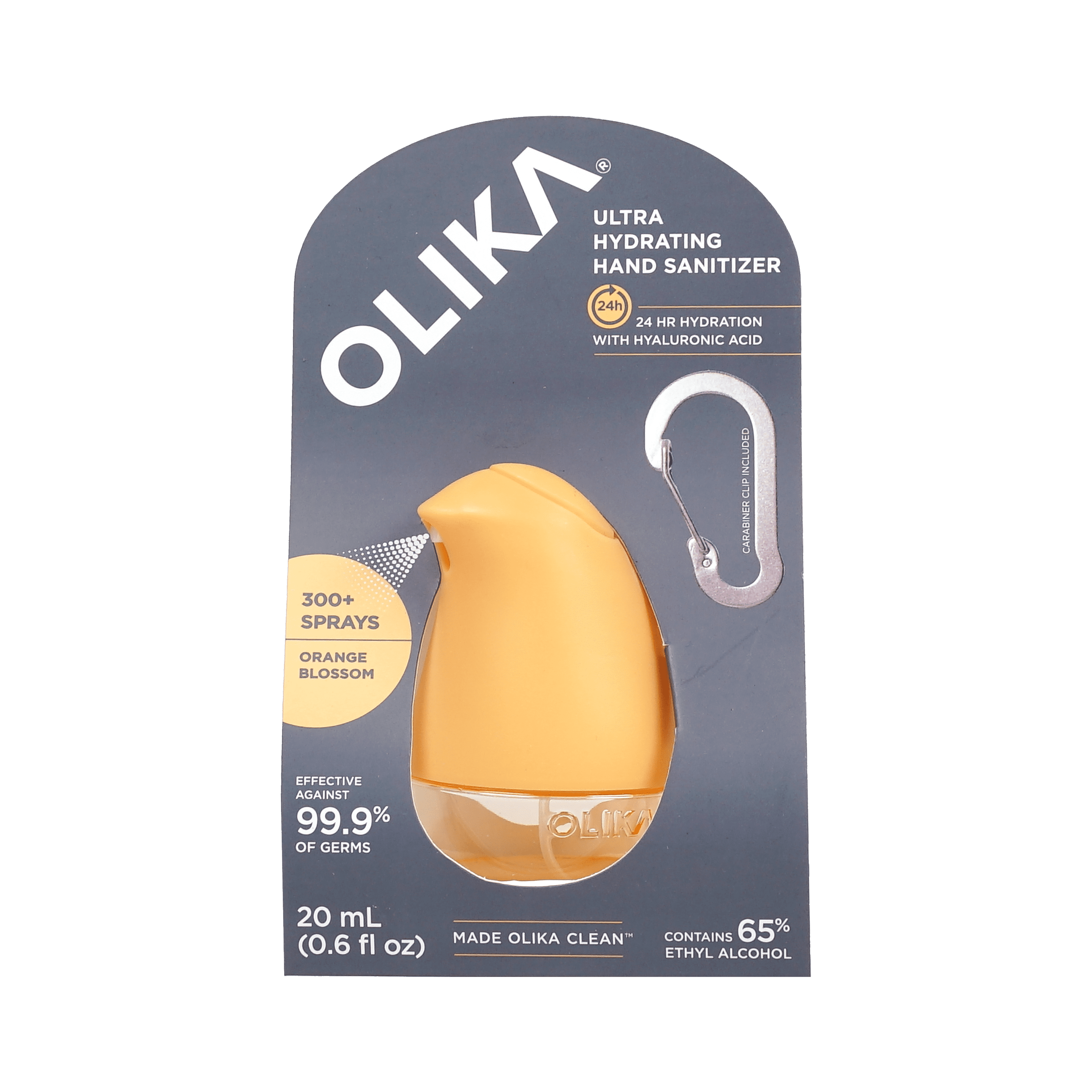 OLIKA Ultra Hydrating Hand Sanitizer Clip-On Orange Blossom