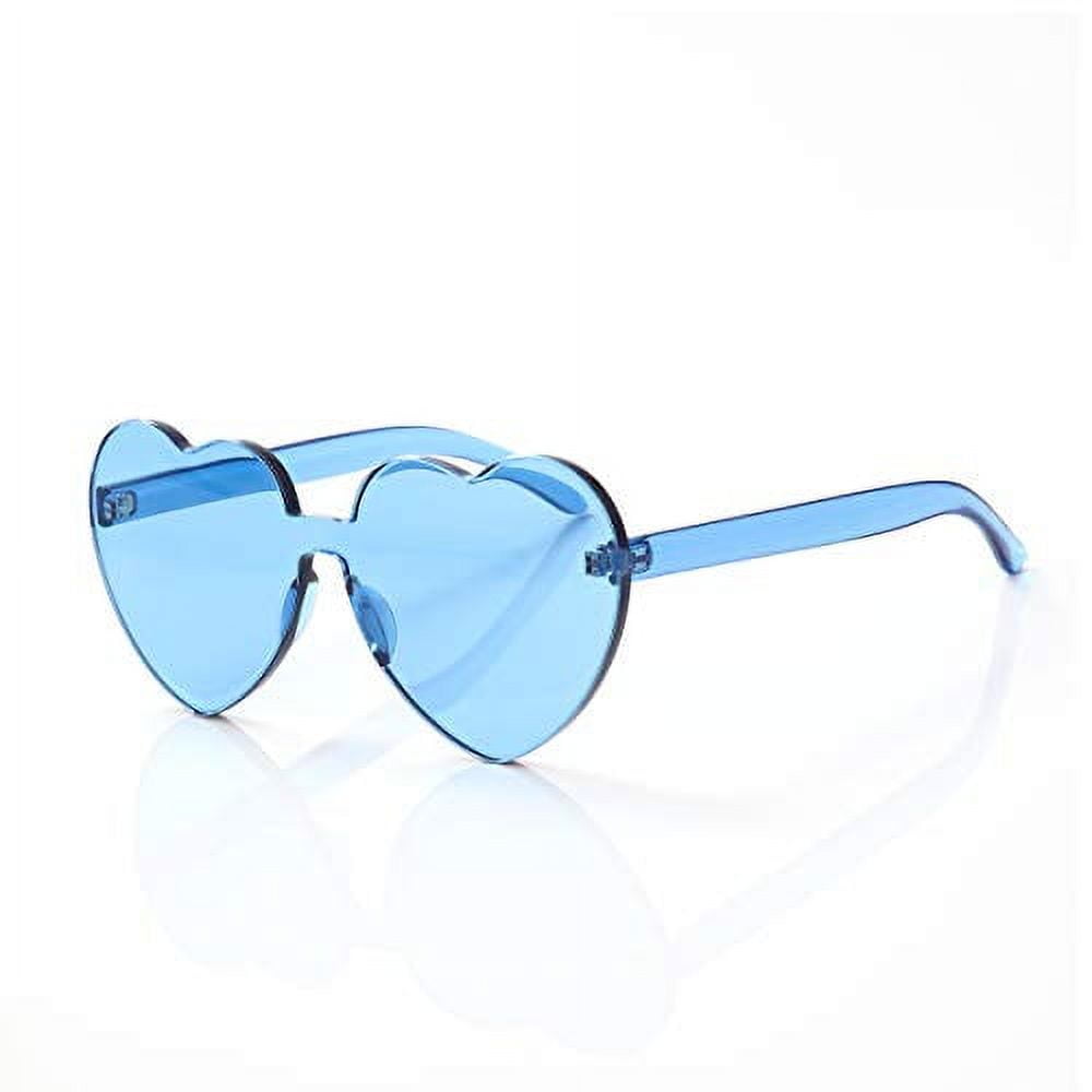 Accessories, 22 Blue Y2k Rectangular Sunglasses