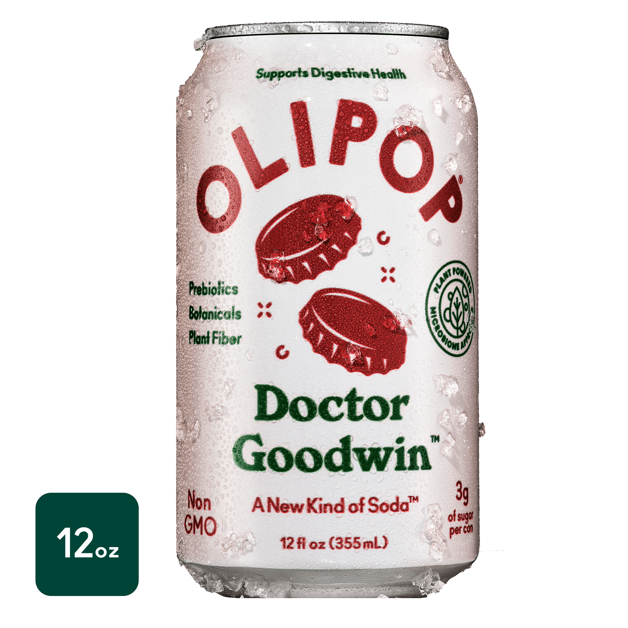 OLIPOP Doctor Goodwin, A New Kind of Soda, 12 fl oz