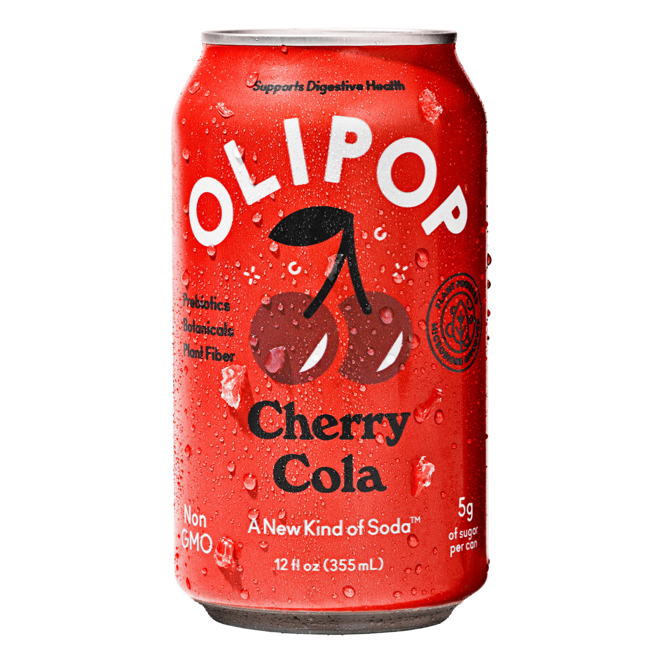 OLIPOP Non GMO Prebiotic Soda Healthy Cherry Cola 12 Fl Oz Approved OLIPOP Non GMO Prebiotic Soda Healthy Cherry Cola 12 Fl Oz Approved