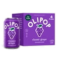 thumbnail image 1 of OLIPOP Prebiotic Soda, Classic Grape, 12 fl oz, 4 Pack, Pantry Packs, 1 of 10