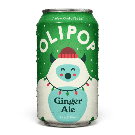 OLIPOP Prebiotic Soda, Ginger Ale, 12 fl oz, Pantry Packs