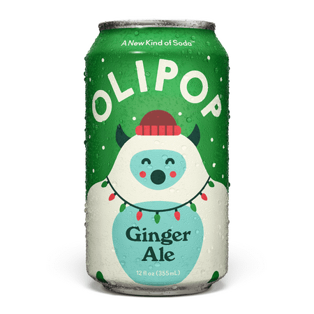 OLIPOP Prebiotic Soda, Ginger Ale, 12 fl oz, Pantry Packs