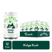 Olipop Prebiotic Soda Pop, Ridge Rush, High Fiber, 12 fl oz 12 Pack
