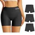 thumbnail image 1 of OLISHI Boyshorts Underwear for Women Cotton Women's Panties Boxer Briefs 3-Pack, 1 of 6