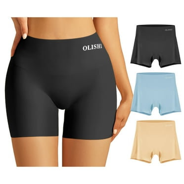 OLISHI Boyshorts Underwear for Women Cotton Women's Panties Boxer Briefs 3-Pack