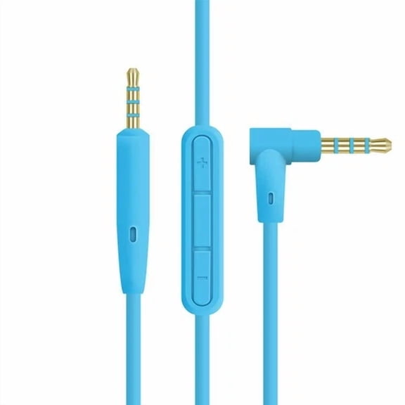 OLIVE- 1.4M Copper Line Earphone Cable With Microphone For Bose Quietcomfort Qc25 Blue