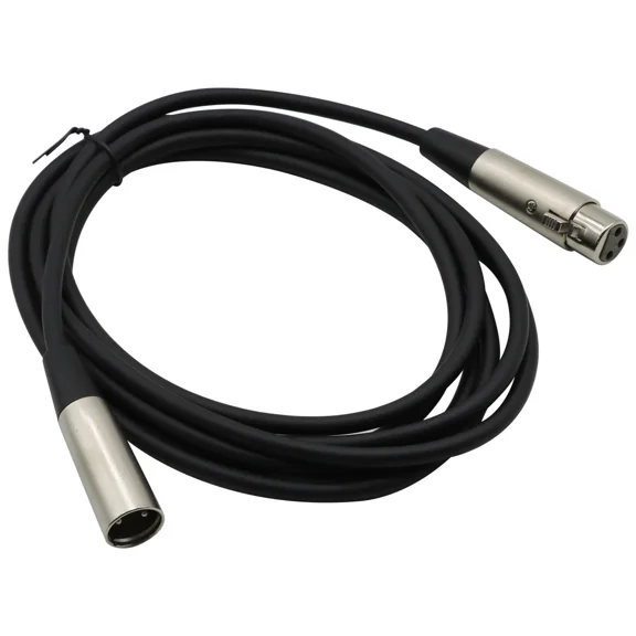 OLIVE- 10Ft-Shielded 3-Pin Xlr Extension Microphone Mic Audio Cable Cord Male Female