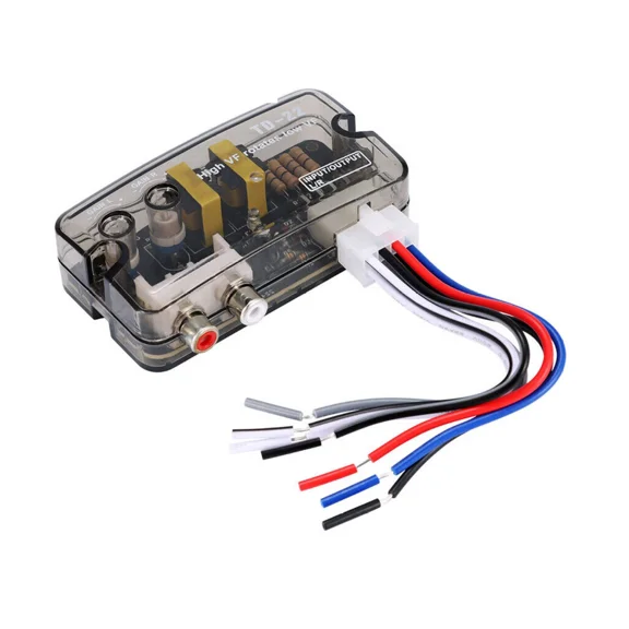 OLIVE- 12V Car Stereo Speaker Output To Rca Output Adapter Speaker Level Converter A