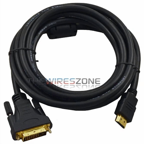 OLIVE- 14Ft Hd Digital Media Av Cable To Dvi Male Gold Adapter Cable Hdtv 1080P Led Lcd