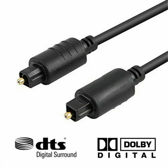OLIVE- 15Ft Premium Digital Audio Optical Optic Fiber Cable Toslink Spdif Cord 15 Ft Hd