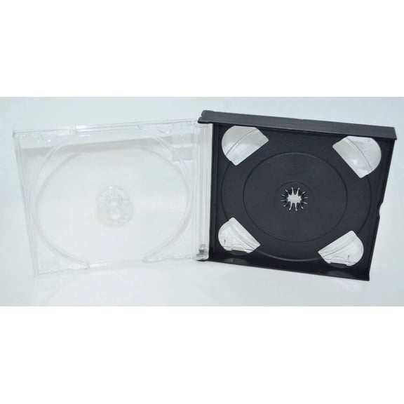 OLIVE- 1Pc Quad 4-Disc Cd Video Game Replacement Case Holder For Sony Playstation 1 Ps1